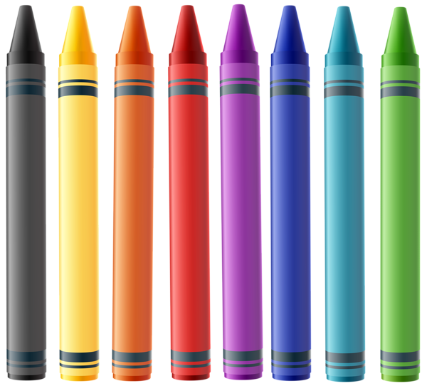 This png image - Colorful Crayons PNG Clip Art Image, is available for free download