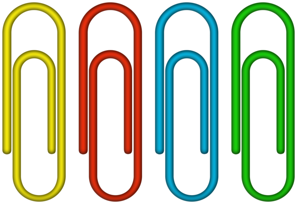 This png image - Colorful Paper Clips PNG Clipart Image, is available for free download