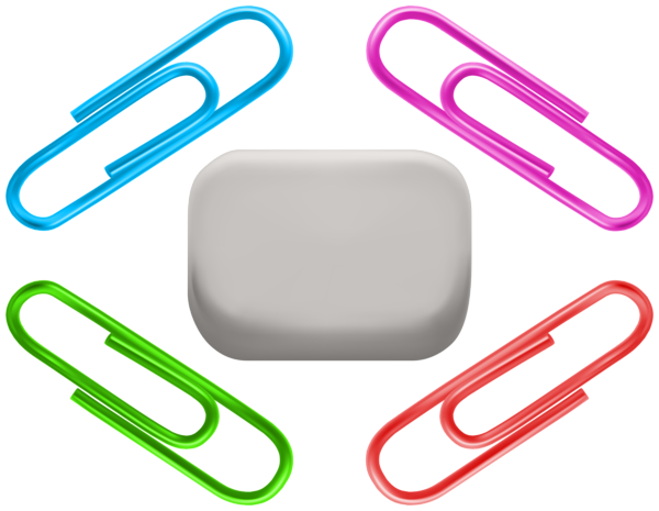 This png image - Eraser and Paper Clips PNG Clipart, is available for free download