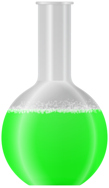 This png image - Flask Green PNG Transparent Clipart, is available for free download