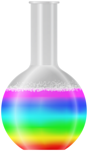 This png image - Flask Multicolour PNG Transparent Clipart, is available for free download