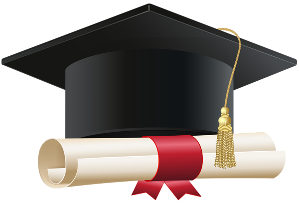 This png image - Graduation Cap Black and Diploma PNG Clipart, is available for free download