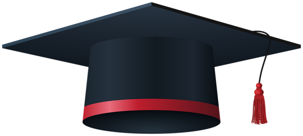 This png image - Graduation Cap Black and Red PNG Clipart, is available for free download