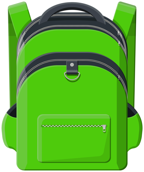 This png image - Green Backpack PNG Clipart, is available for free download