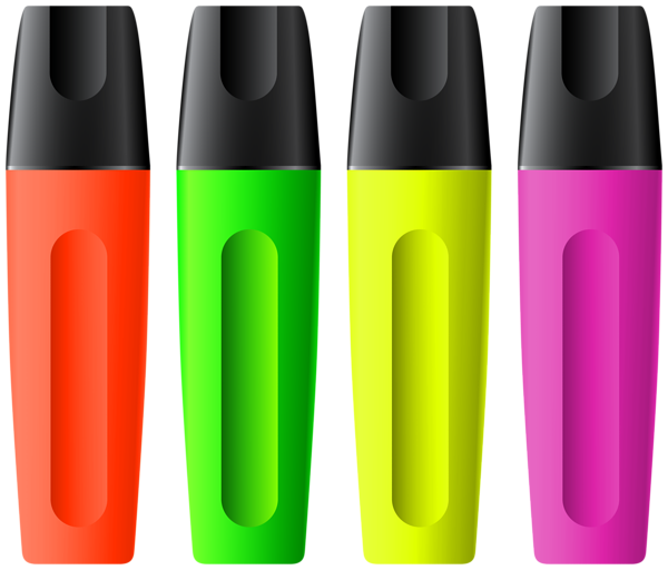 This png image - Neon Markers PNG Clipart, is available for free download