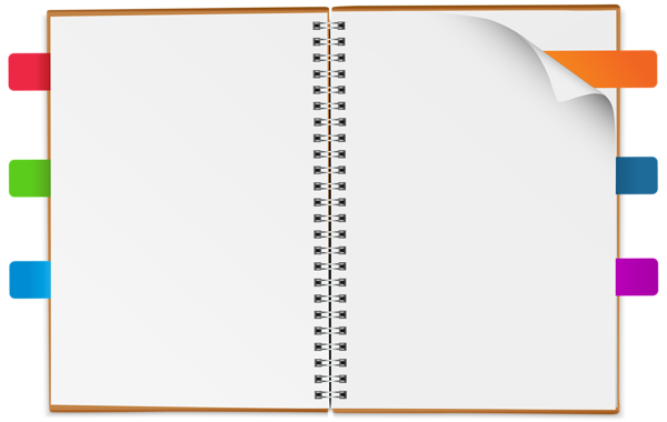 This png image - Open Notebook PNG Clip Art Image, is available for free download