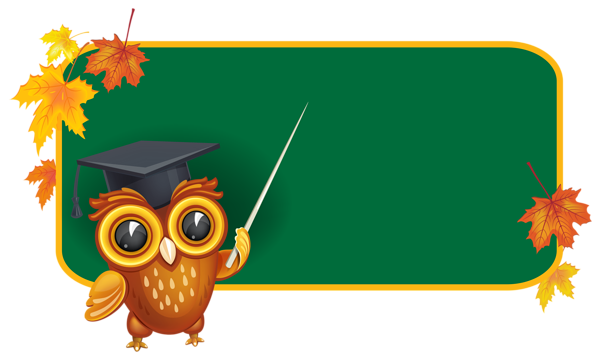 This png image - Owl with School Board PNG Clipart Image, is available for free download