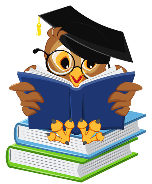 This png image - Owl with School Books PNG Clipart Picture, is available for free download