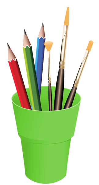 This png image - Pencils in Cup PNG Vector Clipart, is available for free download