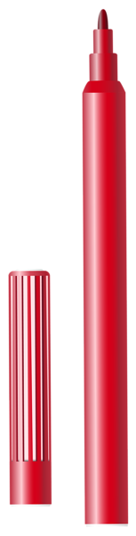 This png image - Red Felt Tip Pen PNG Clipart Image, is available for free download