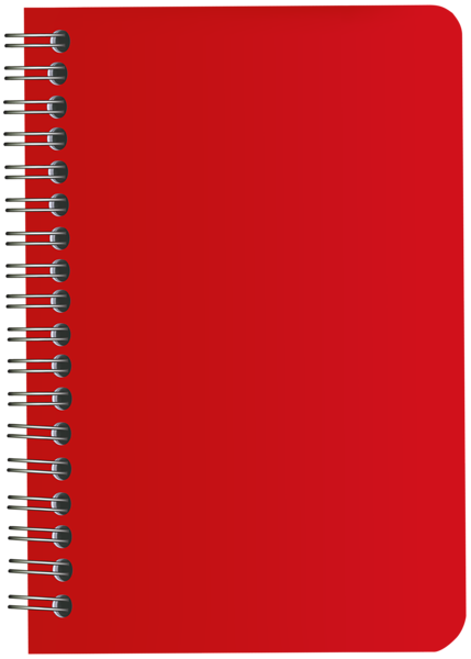 This png image - Red Notebook PNG Clip Art Image, is available for free download