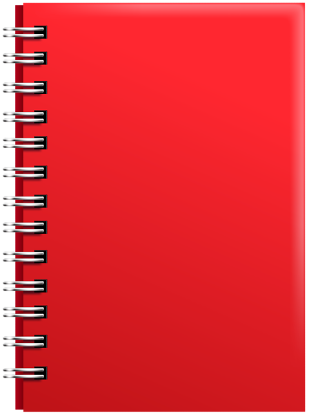 This png image - Red Spiral Notebook PNG Clipart, is available for free download