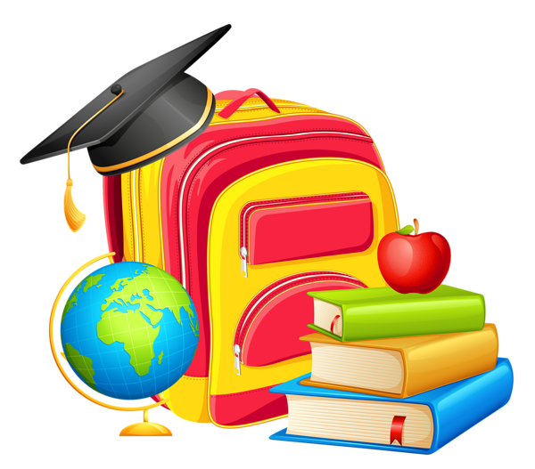 This png image - School Backpack and Decorations PNG Clipart, is available for free download