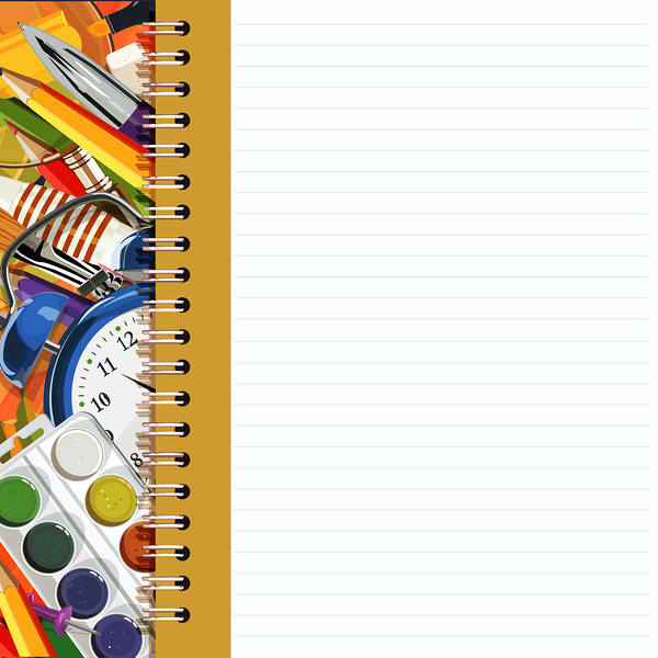 This jpeg image - School Notebook Wallpaper, is available for free download