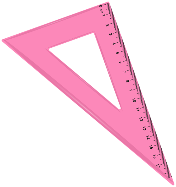 This png image - School Triangle Ruler Pink PNG Clipart, is available for free download