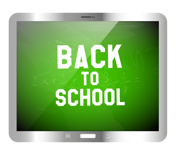 This png image - Silver Tablet Back to School PNG Clipart Image, is available for free download