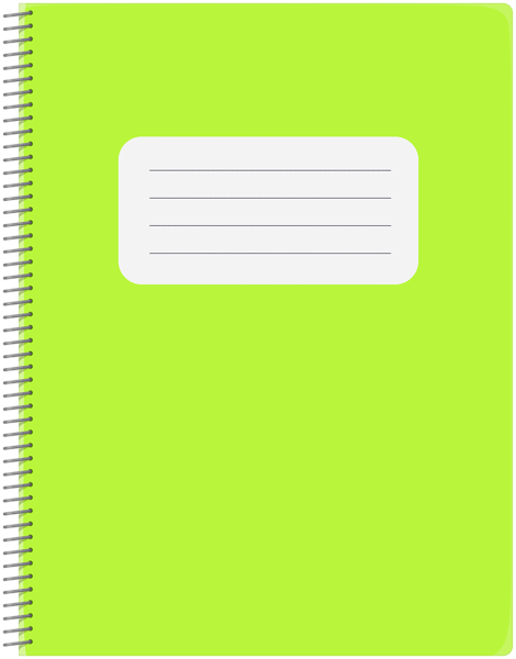 This png image - Spiral Green Notebook PNG Clip Art, is available for free download