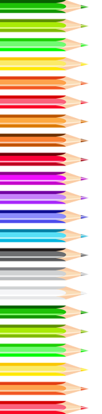 This png image - Transparent Deco Pencils PNG Vector Clipart, is available for free download