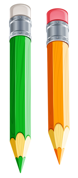 This png image - Two Pencils PNG Vector Clipart, is available for free download