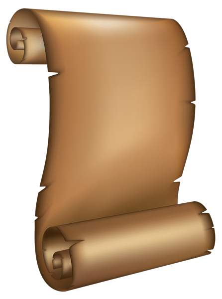 This png image - Ancient Scrolled Paper PNG Clipart Image, is available for free download
