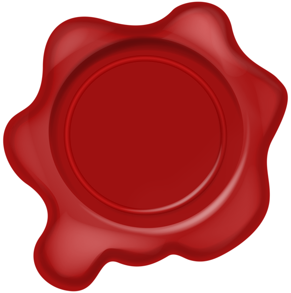 This png image - Wax Stamp Red PNG Clipart, is available for free download