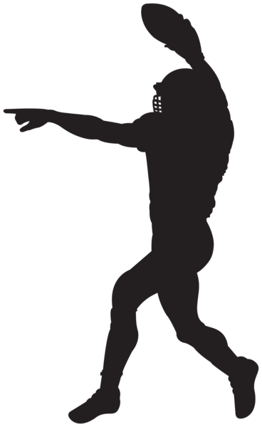 This png image - American Football Player Silhouette Clipart Image, is available for free download