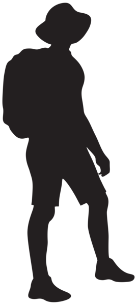 This png image - Backpacker Silhouette PNG Clipart, is available for free download