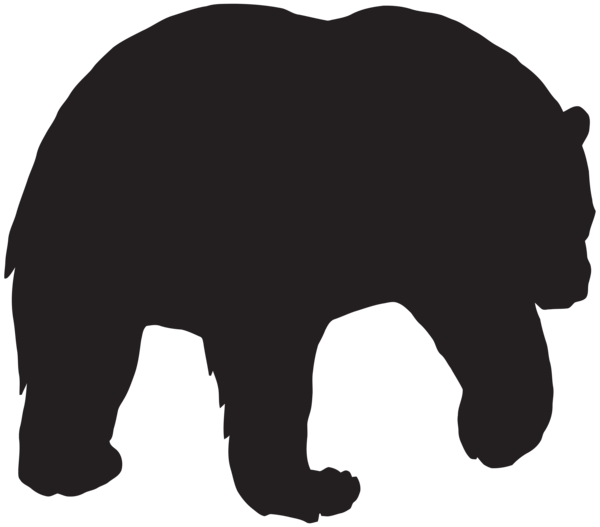 This png image - Bear Silhouette PNG Clip Art Image, is available for free download