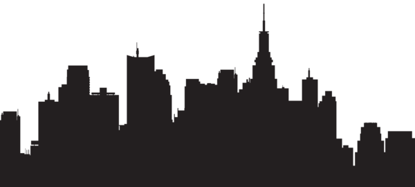 This png image - Big City Silhouette PNG Clip Art, is available for free download