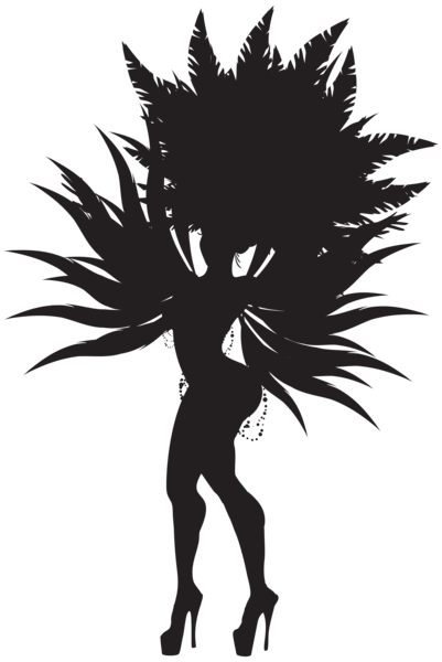 This png image - Brazilian Samba Dancer Silhouette PNG Clip Art Image, is available for free download