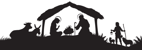 This png image - Christmas Nativity Scene Silhouette PNG Clip Art Image, is available for free download