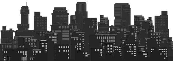 This png image - Cityscape Silhouette Clip Art Image, is available for free download
