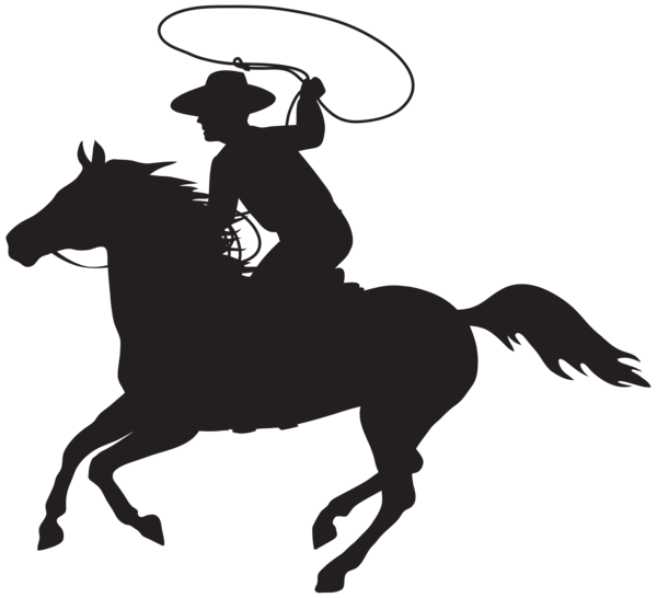 This png image - Cowboy Silhouette PNG Transparent Clipart, is available for free download