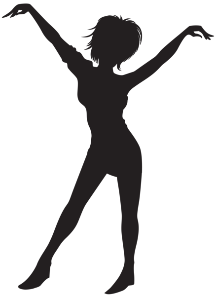 This png image - Dancing Girl Silhouette Clip Art PNG Image, is available for free download