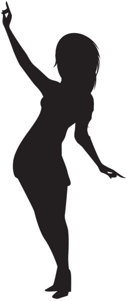 This png image - Dancing Girl Silhouette PNG Clip Art, is available for free download