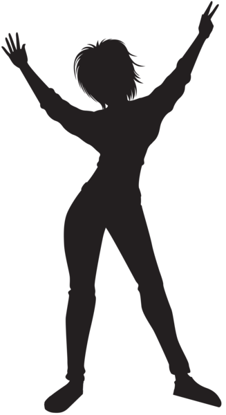 This png image - Dancing Girl Silhouette PNG Clip Art Image, is available for free download
