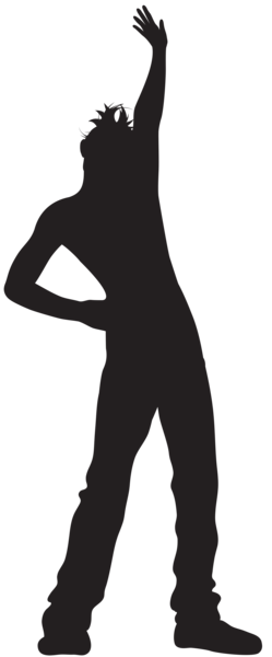 This png image - Dancing Man Silhouette PNG Transparent Clip Art Image, is available for free download
