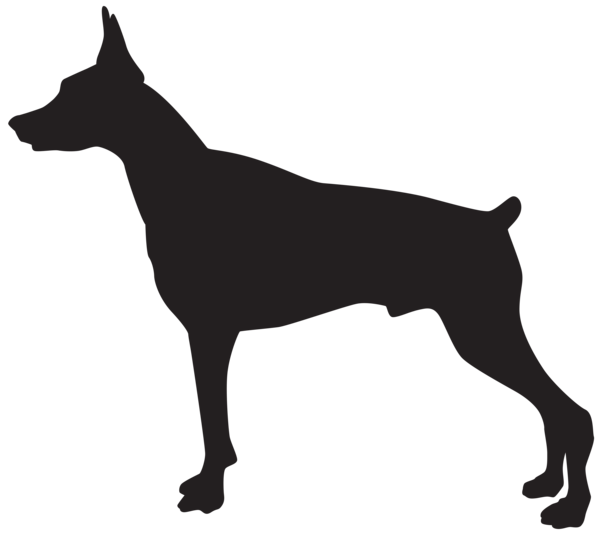 This png image - Doberman Dog Silhouette PNG Transparent Clip Art Image, is available for free download