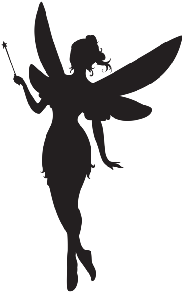 This png image - Fairy with Magic Wand Silhouette PNG Clip Art, is available for free download