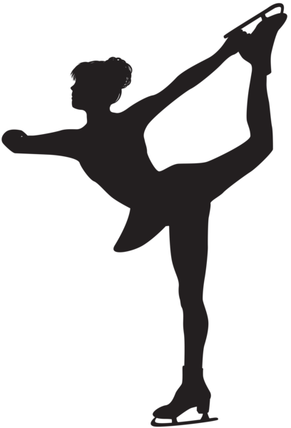 This png image - Figure Skating Woman Silhouette PNG Clip Art, is available for free download