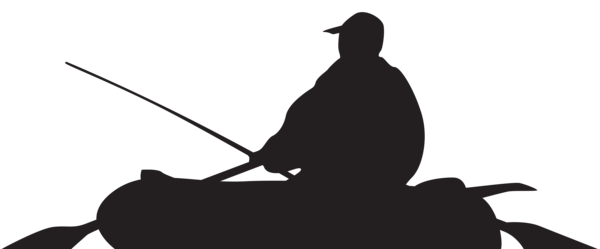 This png image - Fisherman and Boat Silhouette PNG Clip Art Image, is available for free download
