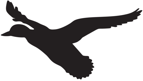 This png image - Flying Duck Silhouette PNG Clip Art Image, is available for free download