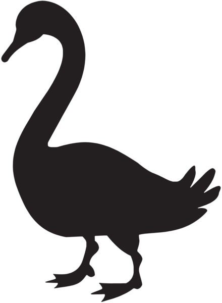 This png image - Goose Silhouette PNG Clip Art Image, is available for free download