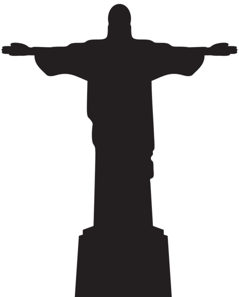 This png image - Jesus Christ Statue Silhouette PNG Clip Art, is available for free download