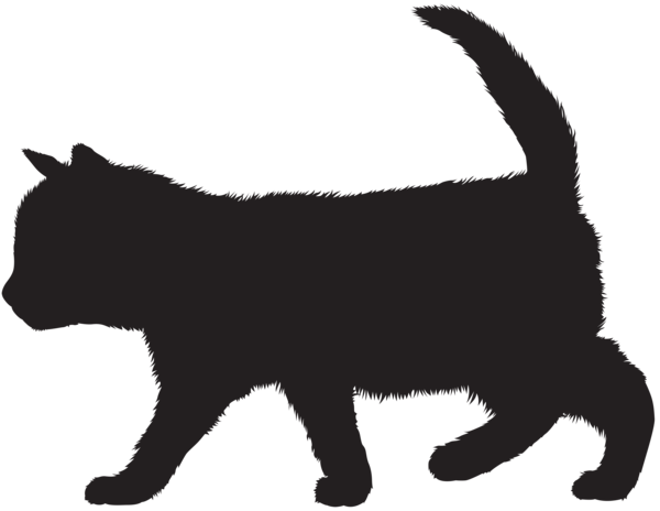 This png image - Kitten Silhouette PNG Clip Art Image, is available for free download