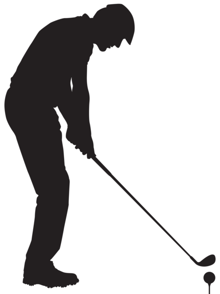 This png image - Man Playing Golf Silhouette PNG Clip Art Image, is available for free download