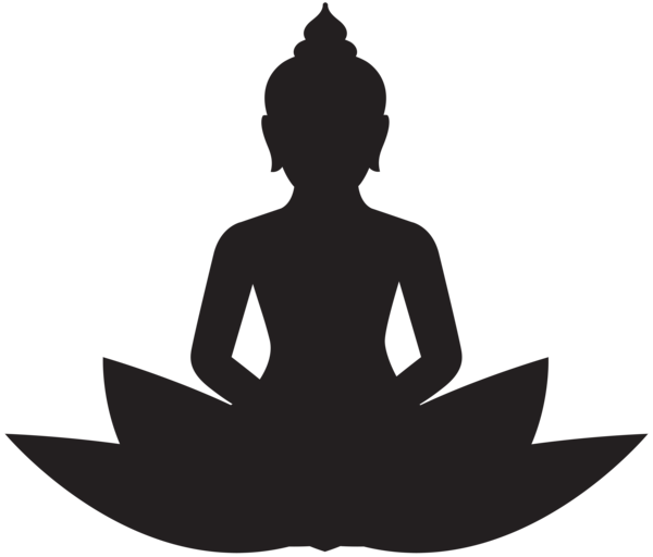 This png image - Meditating Buddha Silhouette PNG Clip Art, is available for free download