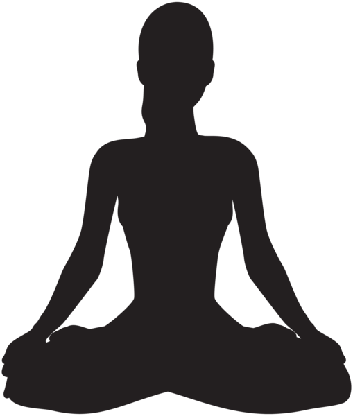This png image - Meditating Silhouette PNG Clip Art, is available for free download