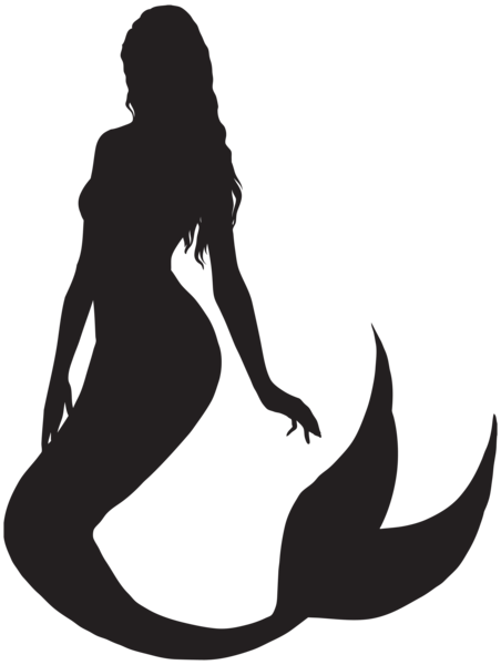This png image - Mermaid Silhouette PNG Clip Art, is available for free download