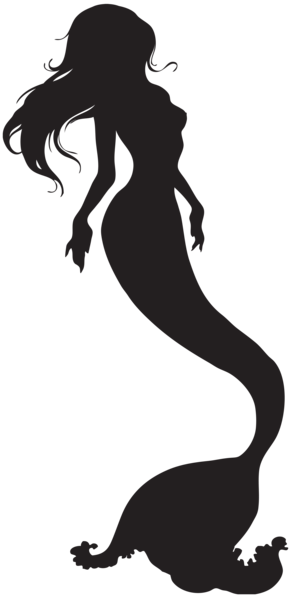 This png image - Mermaid Silhouette PNG Clip Art Image, is available for free download